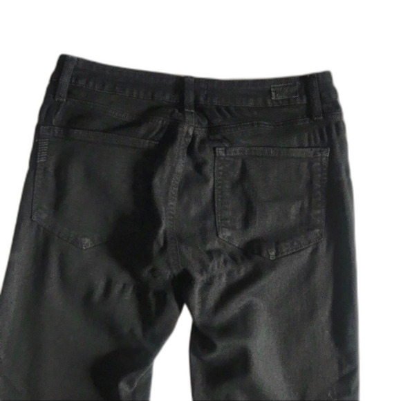 Paige Verdugo Ultra Skinny Mid-Rise Jeans In Black Overdye Size 30 inseam 29” - Picture 5 of 12